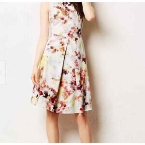 Hunter Bell Dress Anthropologie Fit‎ to Flare Abstract Size 2 Petite